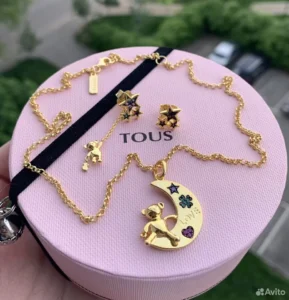 Колье и серьги Teddy Bear Vermeil Tous Тоус новые