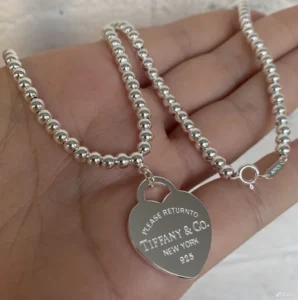 Tiffany Тиффани колье серебро шариками