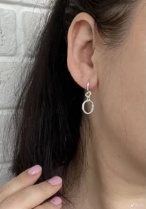 Серьги Pandora Пандора серебро