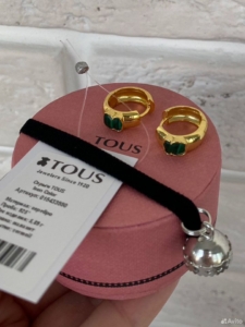 Серьги Tous Тоус Icon Color серебро малахит