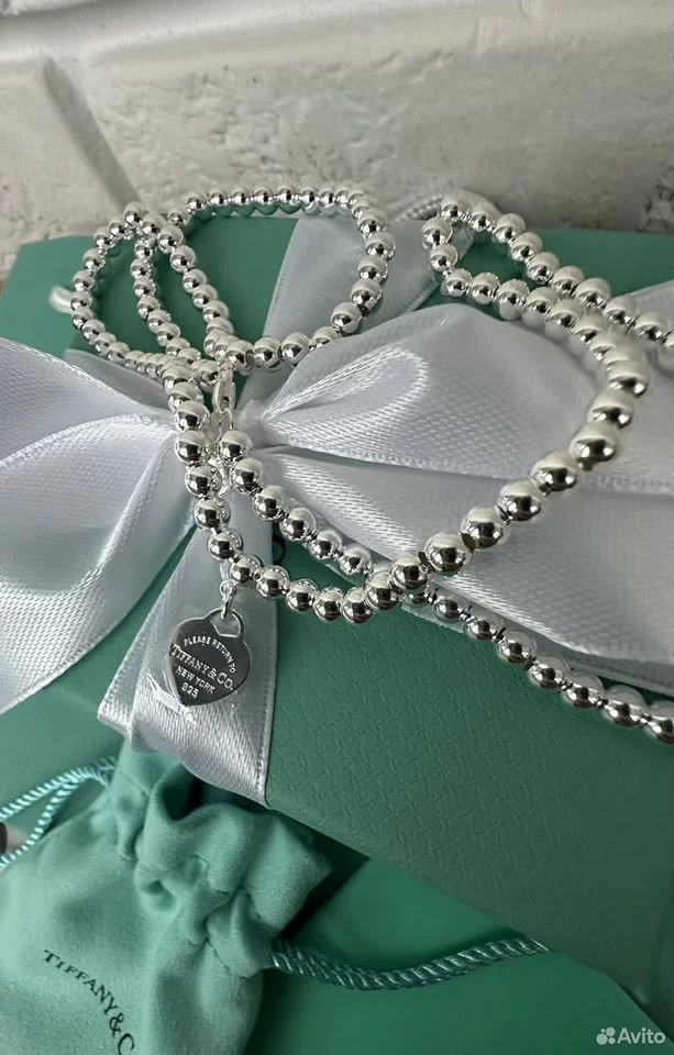 Колье Tiffany Тиффани серебро бирюзовая эмаль — изображение 5