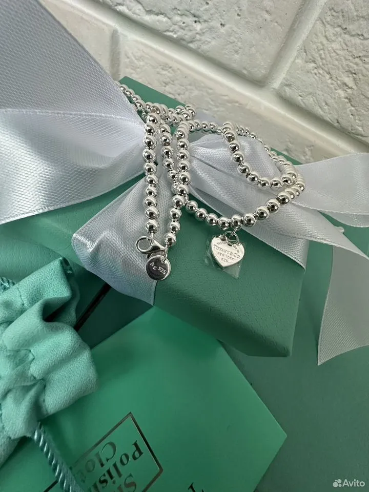 Колье Tiffany Тиффани серебро бирюзовая эмаль — изображение 9