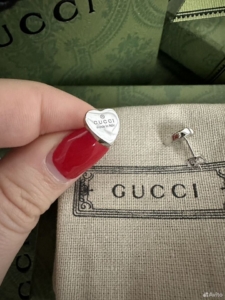 Серьги Gucci Гучи серебро