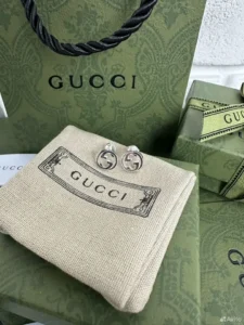 Серьги Gucci Гучи серебро